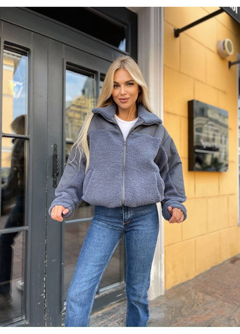 Графітова жіноча куртка демісезон Osoblyva