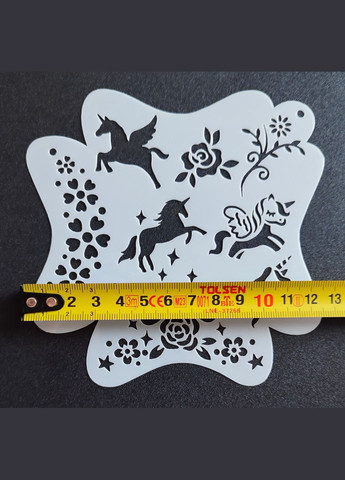 Трафарет многоразовый для боди арт №1 12,5 х 12,5 см No Brand (322210976)