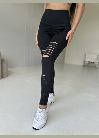 Черные демисезонные лосины женские Soda