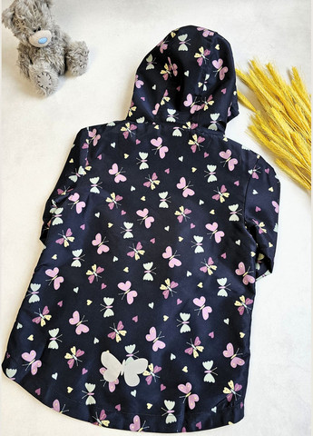 Темно-синяя демисезонная детская демисезонная теплая куртка 3в1 на флисовой подкладке Lupilu Куртка