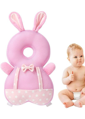 Захисна подушка Зайчик для голови та спини малюка (рожева) Mommy Bag (280941835)