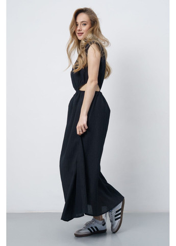 Комбинированное платье 1601132511al черный Alvo