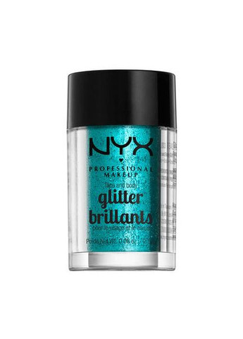 Гліттер для обличчя та тіла Face & Body Glitter (різні відтінки) Teal Teal (GLI03) NYX Professional Makeup (279364276)