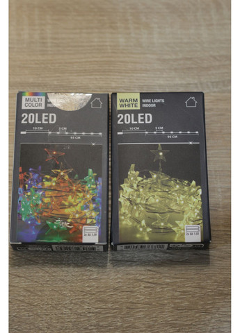 Гірлянда зірочки різнокольорова 1м на батарейках China (369152722)