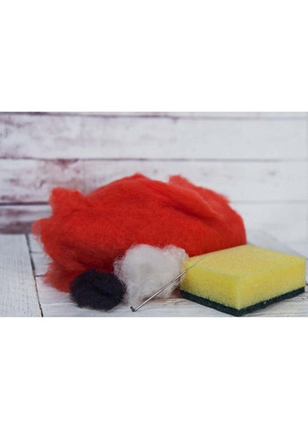 Дитячий набір творчості Валяння «Санта Клаус» ВАЛ-006 натуральна вовна No Brand (330602276)