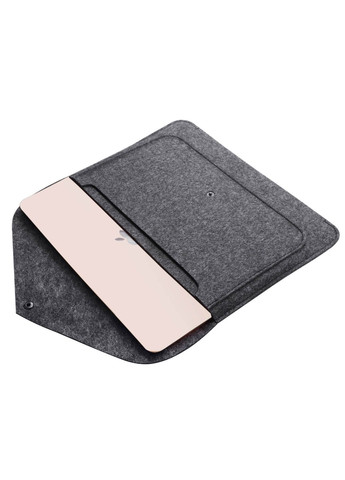 Чехол для ноутбука для Macbook Pro 14 темно-серый, на кнопке (GM62-14) Gmakin (343047134)