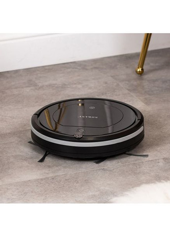 Робот-пилосос для сухого прибирання акумуляторний пилосос з 4 режимами прибирання і пультом ДУ Чорний (KS394) Sokany (361385257)
