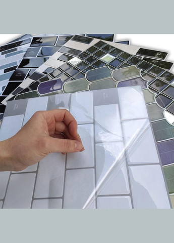 Самоклеюча поліуретанова плитка Біла 305х305х1мм (D) Sticker Wall (307499992)