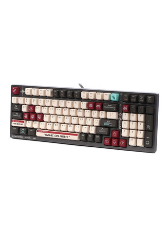 Механічна ігрова клавіатура Bloody S98 (Pixels Red), USB, підсвічування, BLMS Red Plus Switch, сіро-біла A4Tech (335257164)