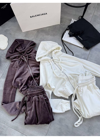 Женский велюровый спортивный костюм с худыми и брюками. Україна (354693464)