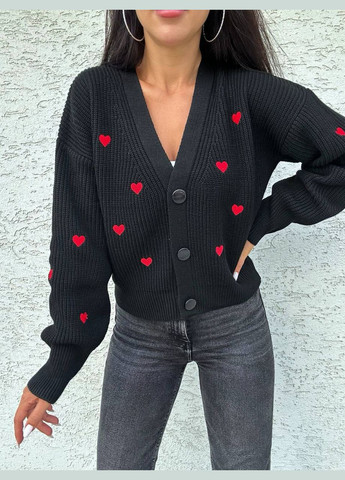 Черный демисезонный кардиган Vakko