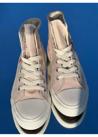 Бежеві Осінні кеди чоловічі converse x comme des garsons play chuck beige конверс No Brand