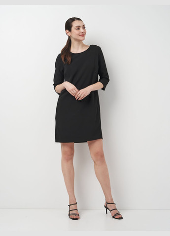 Черное кэжуал платье Vila однотонное