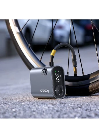 Автомобільний насос PrimeTrip Series Portable Bike Pump Cosmic Black • портативний компресор Baseus (384728442)