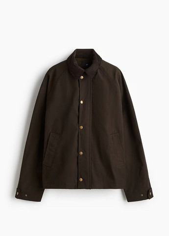 Темно-зелена демісезонна куртка H&M