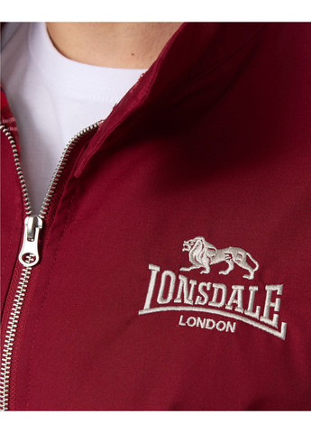 Темно-красная демисезонная куртка мужская Lonsdale