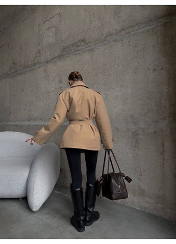 Бежеве демісезонне Пальто жіноче KaraMix
