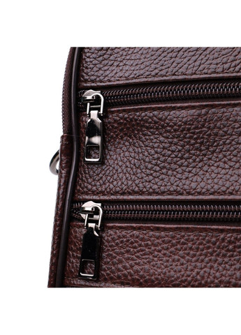 Практична чоловіча сумка з ручкою для перенесення в руці з натуральної шкіри 23024 Коричневий Vintage (356452118)