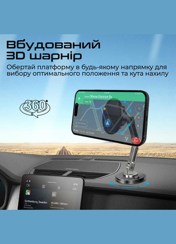 Тримач автомобільний Magnus Black Promate (336956934)