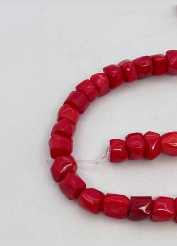 Корал на нитці без застібки 40 см Червоний No Brand (331610984)