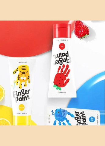 Дитячі пальчикові фарби 6 кольорів по 60 мл (JA91142) Jar Melo (dityachi-palchikovi-farbi-jar-melo-6-koloriv-po-60-ml-ja91142) (316037462)