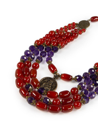 Ожерелье "Арабская ночь" Сердолик, Аметист Fursa fashion (345565535)