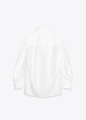 Белая рубашка однотонная Zara