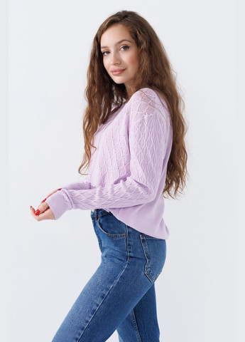 Лавандовый демисезонный джемпер однотонный женский t10434-1 лавандовый (2000990546777d) shop (2000990546777) Accorddream