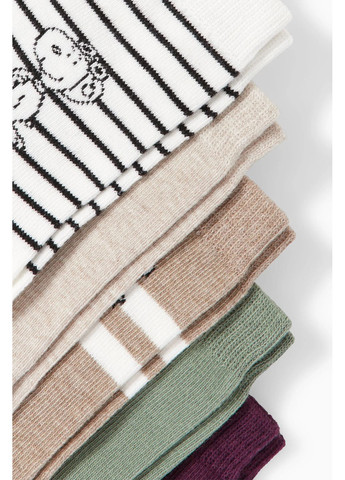 Комбинированные комплект носков (5 пар) C&A однотонные (365716188)