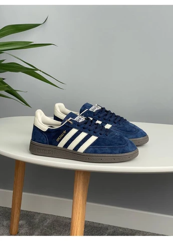 Синие летние кроссовки adidas spezial night indigo blue cream адидас специал No Brand