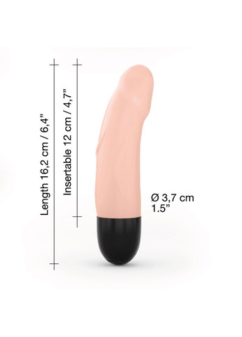 Вибратор Real Vibration S Flesh 2.0, диаметр 3,7см, перезаряжается, для точки G Dorcel (369949375)