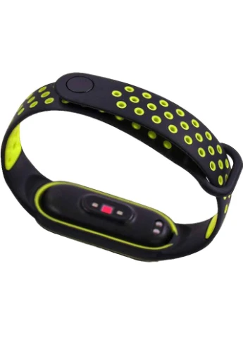 Ремінець Vents Style для Xiaomi Mi Smart Band 7 Black-Green (710505) BeCover (323133516)