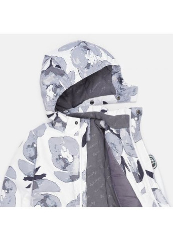 Белая куртка зимняя alex 1, р.110, белый с принтом/белый () Huppa 17800130-11520-110