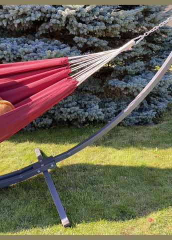 Монотонный гамак WISH бордовый двухместный XXL 200х150 WCG (346529496)