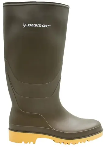 Зеленые осенние сапоги dull olive Dunlop