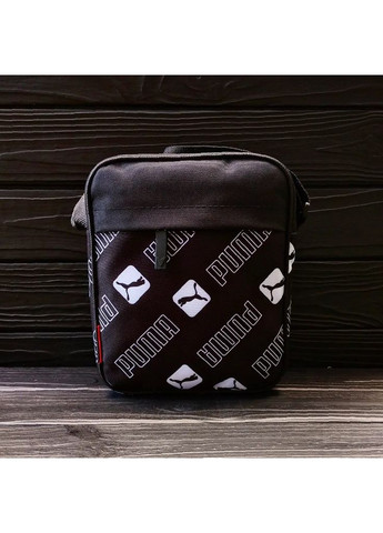 Чоловіча барсетка тканинна - сумка через плече, чорна, зручна No Brand (365762042)