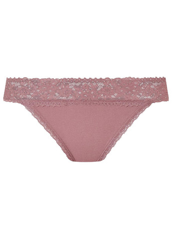 Трусики-стринги набір 5 шт. бавовняні мереживні для жінки LYCRA® 473571 рожевий Esmara С эластичным поясом (370563066)
