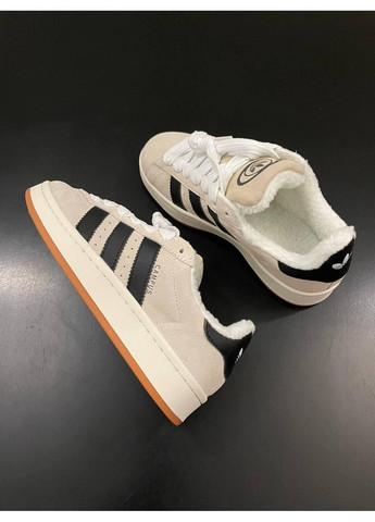 КРОСІВКИ ЖІНОЧІ ADIDAS CAMPUS 00S GREY BLACK WINTER АДІДАС КАМПУС No Brand сірі зими (367115111)