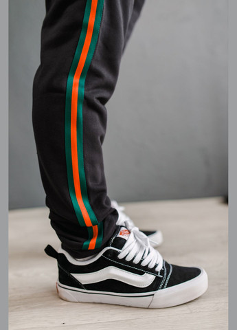 Черные спортивные, повседневный демисезонные брюки No Brand