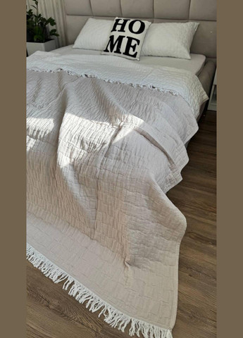 Муслинове покривало на ліжко Євро 200х230 Бежевий (П4К-muslin25-0010-02) No Brand (342097515)