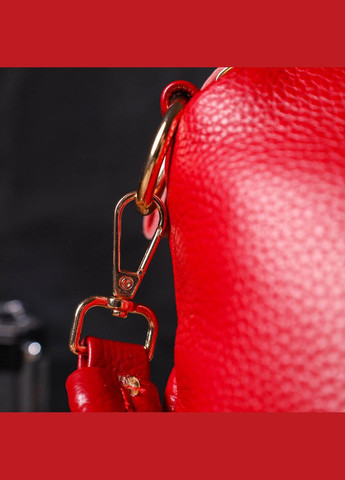 Сумка жіноча через плече шкіряна 22136 Червона Vintage (302007984)