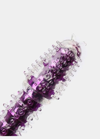 Вібратор рельєфний фіолетового кольору із силіконовими вусиками та шипами, 16,8 см No Brand (315725412)