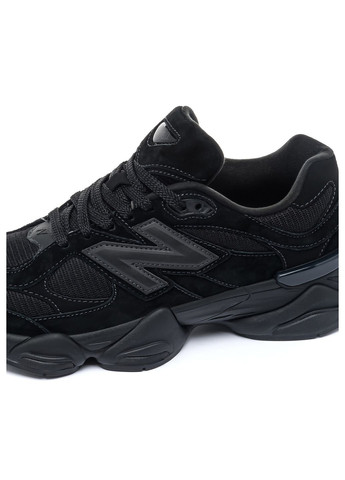 Черные демисезонные кроссовки мужские triple black, вьетнам New Balance 9060