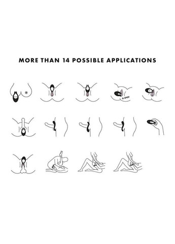 Вібратор для пар Endless Joy Black, 3 незалежні мотори, багатофункціональний Satisfyer (303910314)