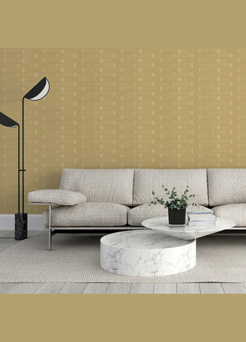 3D панель самоклеюча кладка жовто-пісочна 770х700х7 мм (032) SW-00000010 Sticker Wall (298284572)