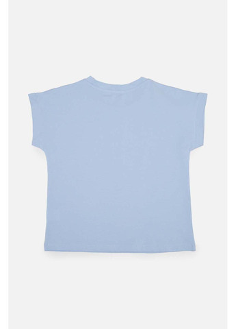 Блакитна літня футболка Miss Feriha