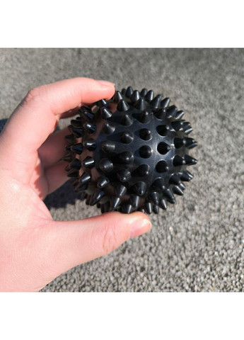 М'яч масажний d 9 см жорсткий ненадувний чорний A-V9 SNS (361033993)