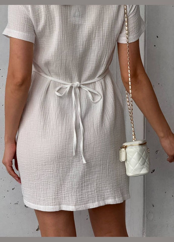 Белое повседневный женское платье мини Avanti однотонное