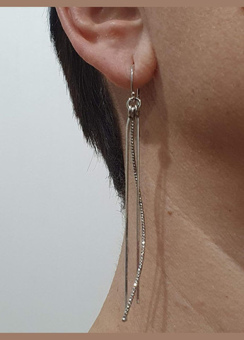 Серебряные серьги-подвески. 520432 Top Silver (317285839)