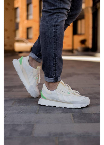 Сірі Осінні кросівки чоловічі adidas futro mixr white green адідас No Brand
